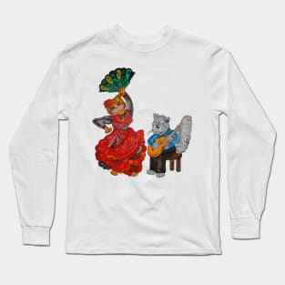 Cats and Flamenco. Long Sleeve T-Shirt